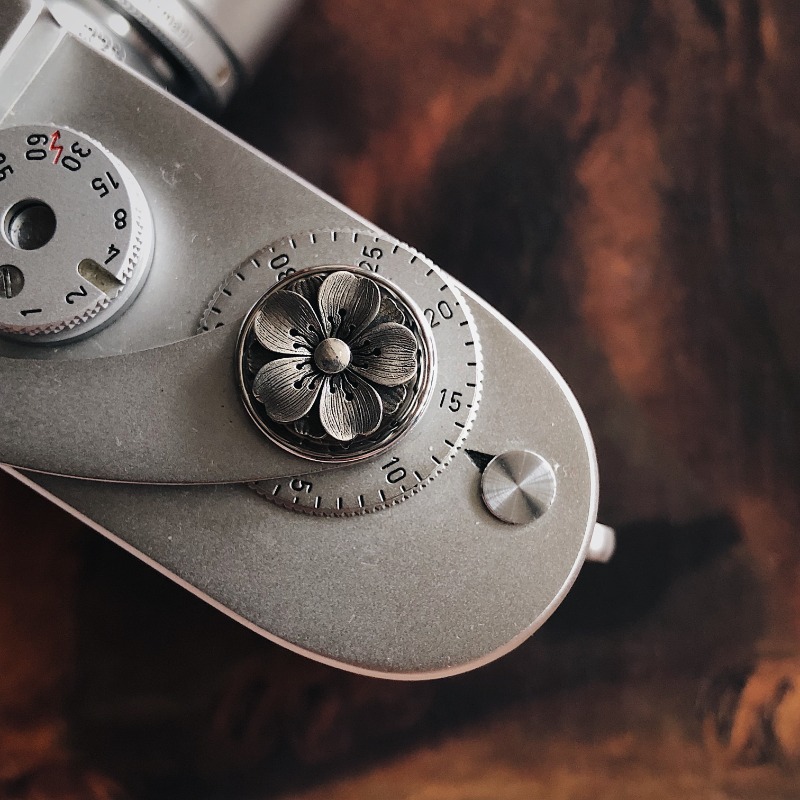 Fujifilm Camera X100Vi - Tombol Kamera Bahan Perak Kustom Tombol