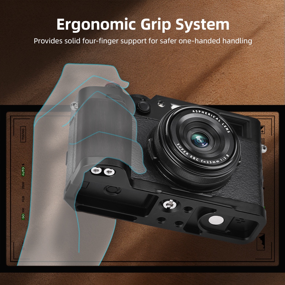 Fujifilm Camera X100Vi - Penyangga L-Bracket untuk Kamera X100VI, Penopang