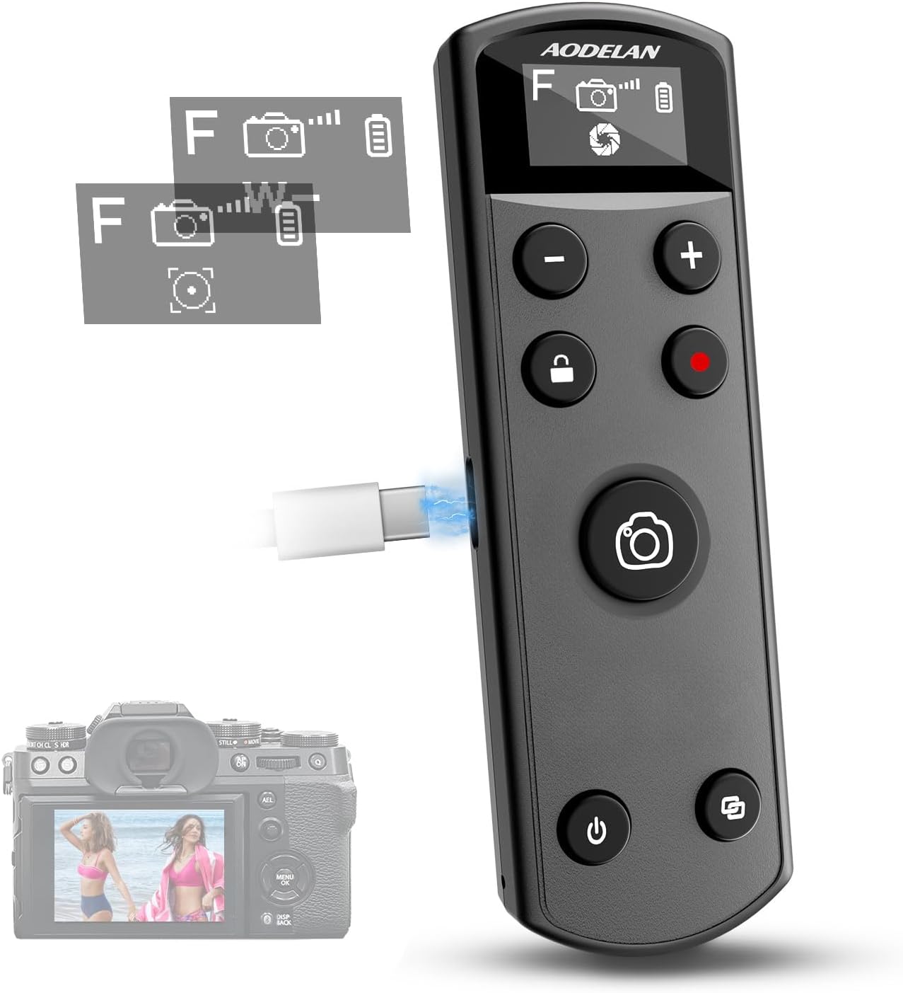 Fujifilm Camera X100Vi - Hitam USB-C Isi Ulang Remote Control