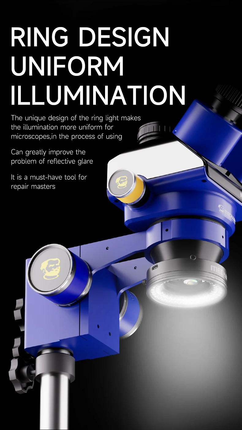 Lampu Cincin Mikroskop LS720 + - Electronics Repair Microscope ulasan dan harga