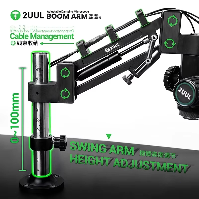 2UUL MS71 Lengan Ayun Mikrosko - Electronics Repair Microscope ulasan dan harga