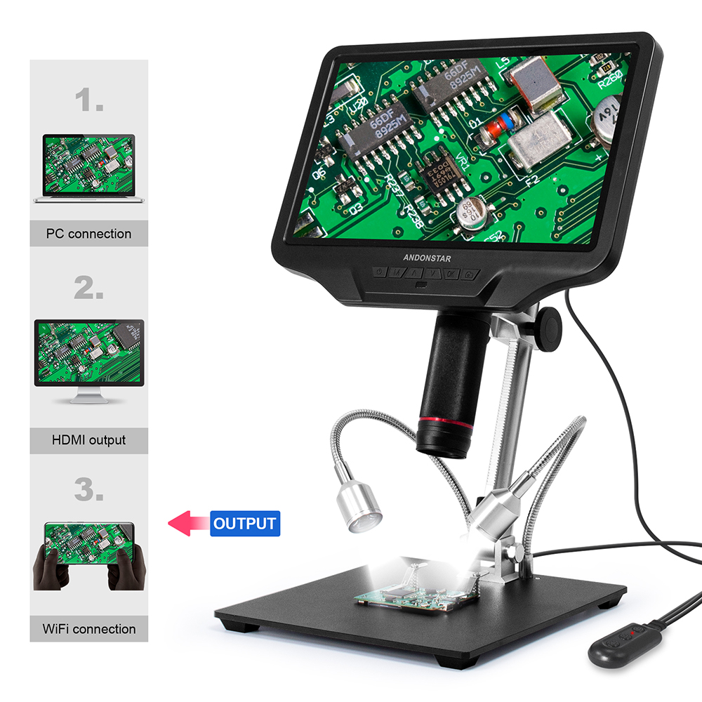 Andonstar AD409 mikroskop Digi - Electronics Repair Microscope ulasan dan harga