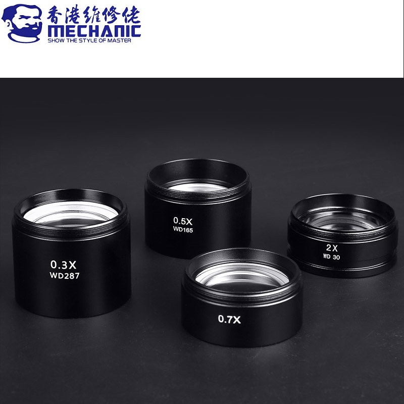 Lensa Objektif Bantu 0,3x 0, 5 - Electronics Repair Microscope ulasan dan harga