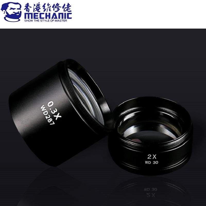 Lensa Objektif Bantu 0,3x 0, 5 - Electronics Repair Microscope ulasan dan harga