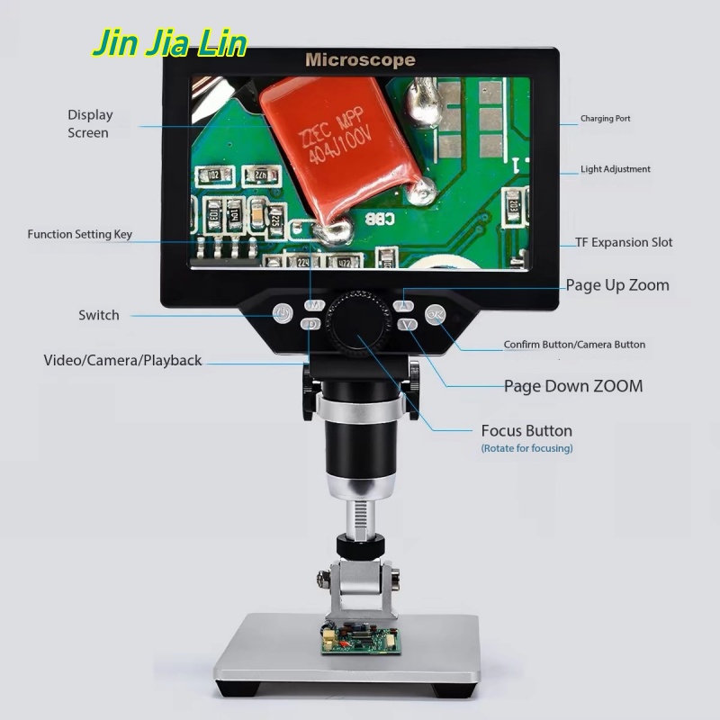 Mikroskop Digital LCD HD 7 Inc - Electronics Repair Microscope ulasan dan harga